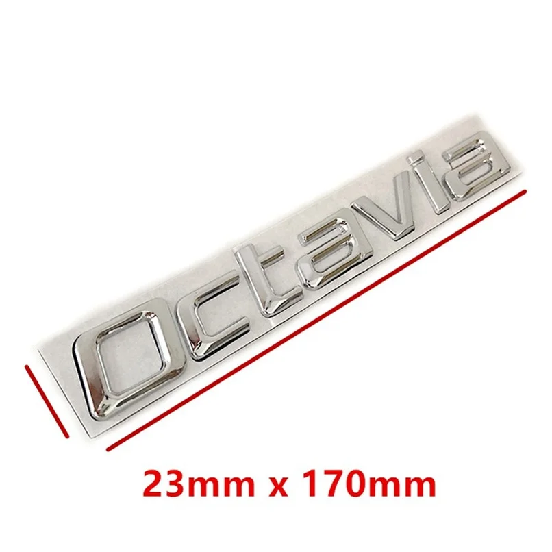Металлический высококачественный автомобильный 3D стикер Octavia стильные буквы