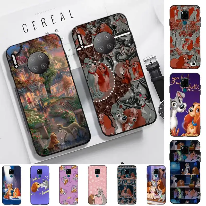 

Disney Lady and the Tramp Phone Case for Huawei Mate 20 10 9 40 30 lite pro X Nova 2 3i 7se