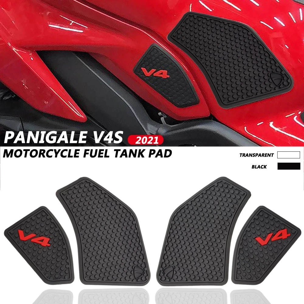 Almohadillas de agarre para tanque de combustible Ducati, rodilleras de tracción para V4 Panigale V4S Streetfighter V4 S 2018 2019 2020 2021