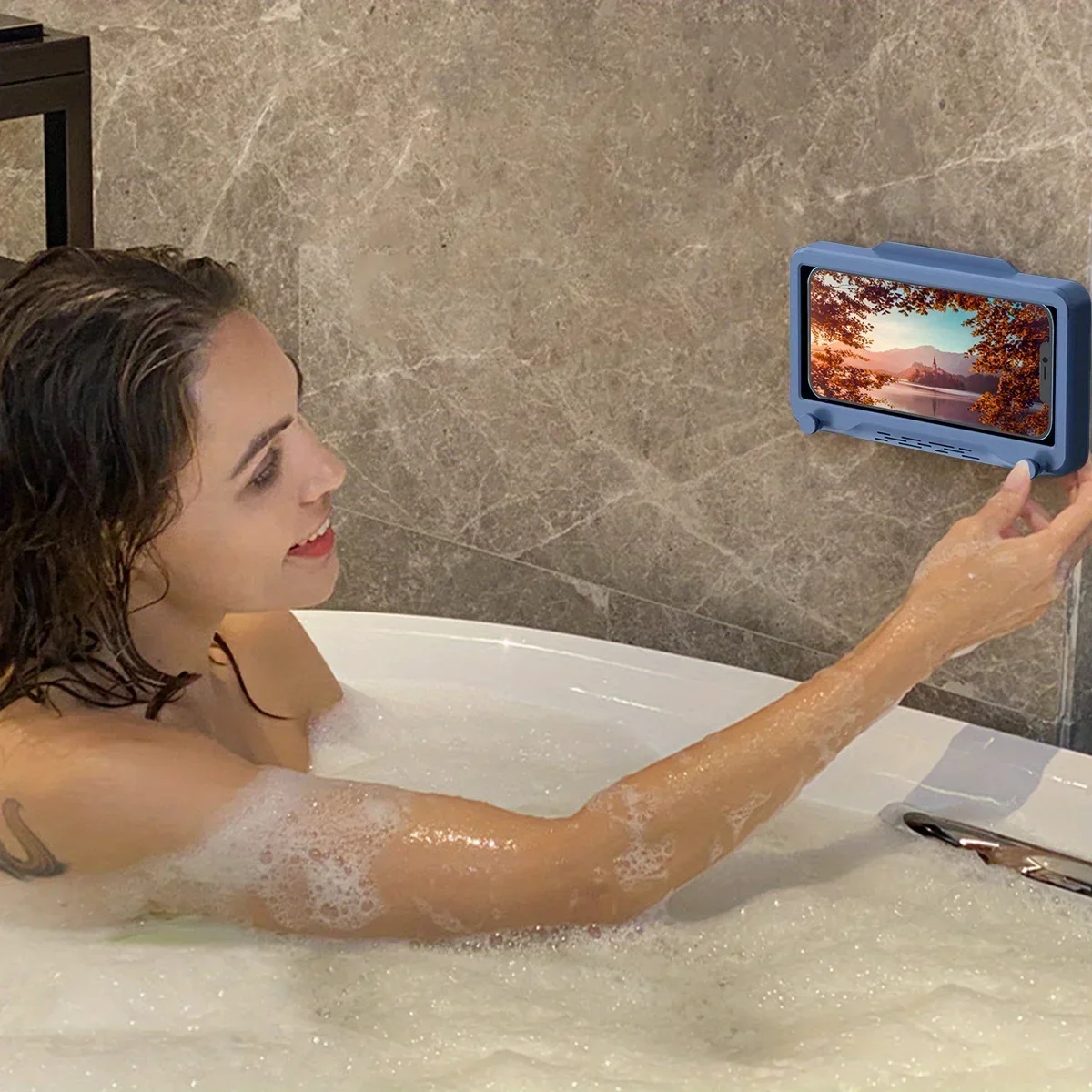 Водонепроницаемый чехол для ванной комнаты противотуманный сенсорный экран