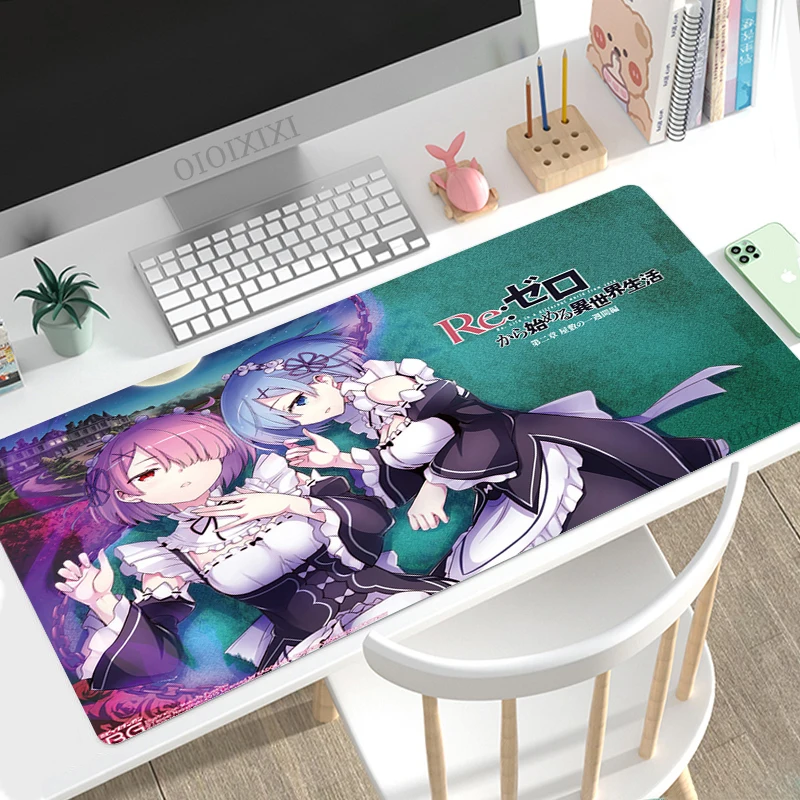 

Коврик для мыши с рисунком аниме Rem Re Zero, геймерский коврик для мыши XL HD под заказ, коврик для клавиатуры XXL, игровой коврик, коврик для компьют...