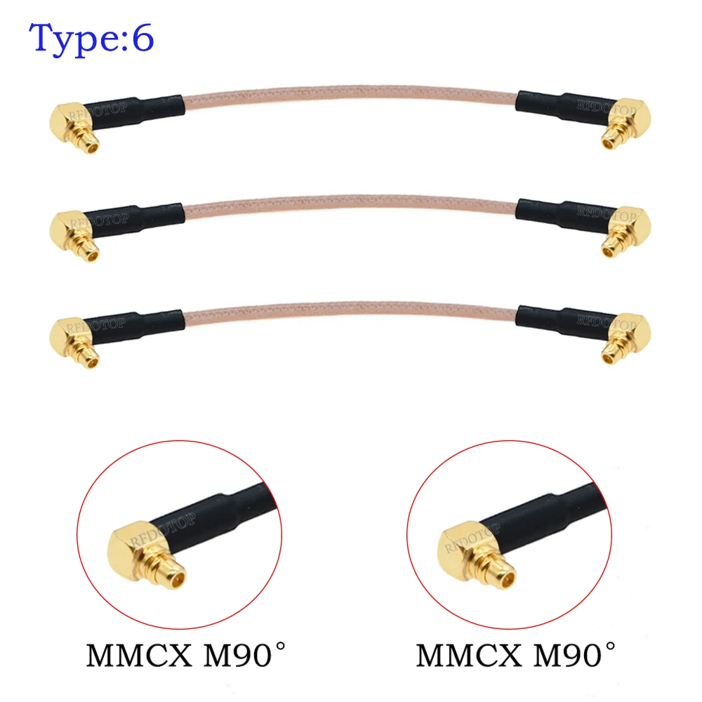 

2 шт./лот RG-316 MMCX штекер MMCX штекер 90 градусов разъем 50 Ом RG316 RF коаксиальный кабель удлинитель коаксиальная перемычка 5 см-5 м