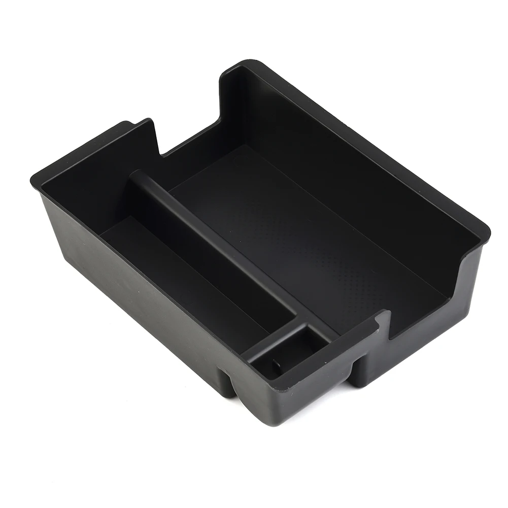

Durable High Quality New Parts Useful Storage Box Tray With Mat Black Center Console Armrest Replacement Vehicle