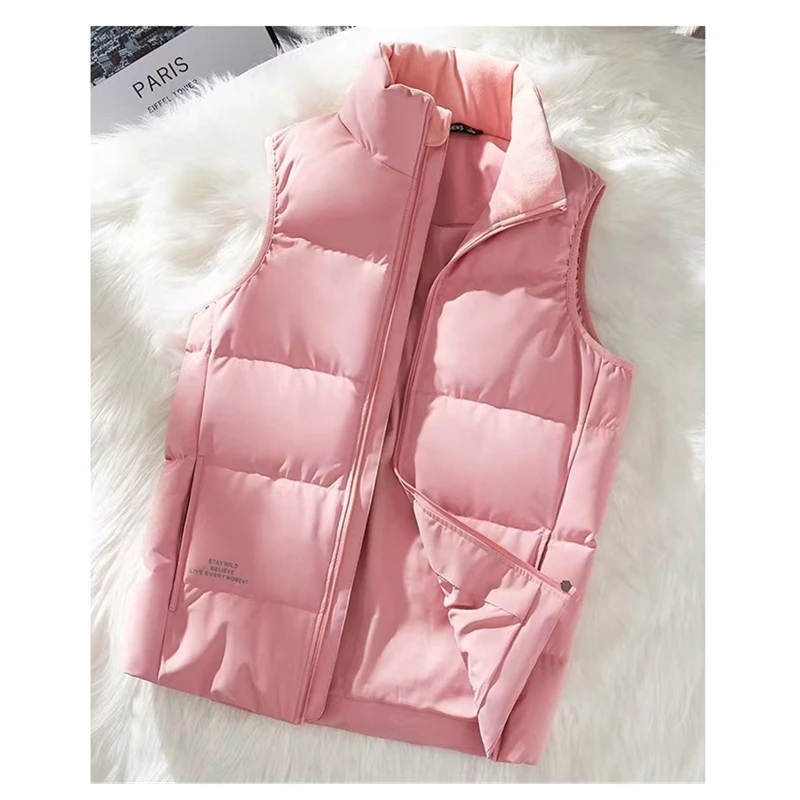 

Golf Women's Vest Fall/Winter Thickened Jacket Stand-up Collar Warm Windproof Vest Golf Wear Velvet Vest Ladies Sports Coat