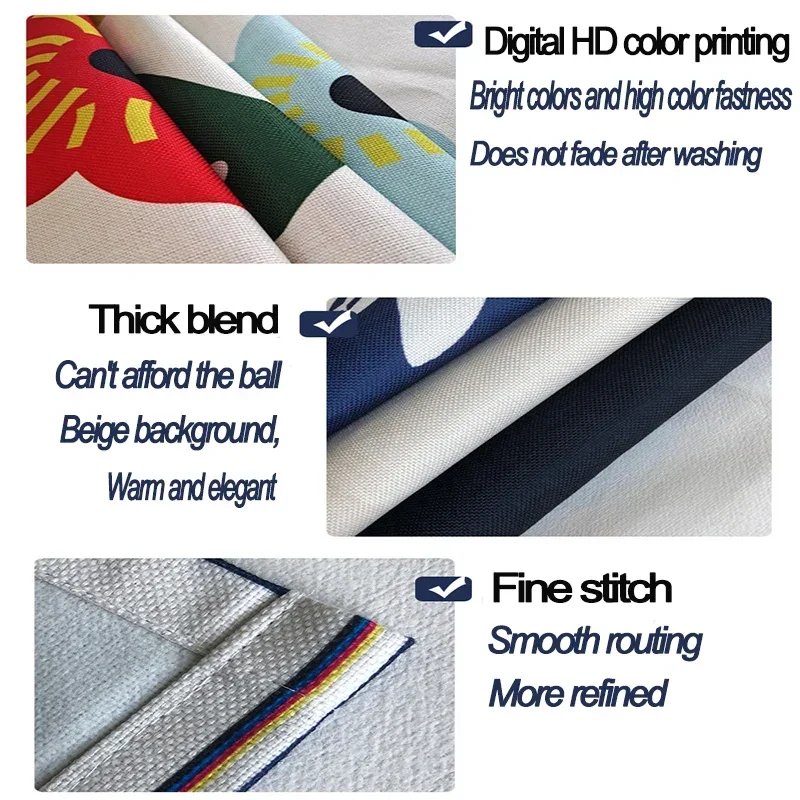 Пользовательские льняные двери в японском стиле драпировки персонализированные