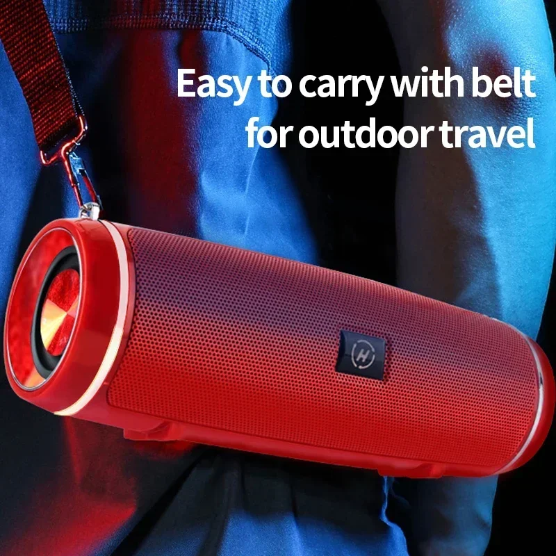 Портативный беспроводной динамик Bluetooth 200 Вт, высокая мощность, уличное аудио, 3D стерео объемный звук, TWS, FM-голос, акция RHDE (art.: 3920cd8cd7c8c) - 3920cd8cd7c8c