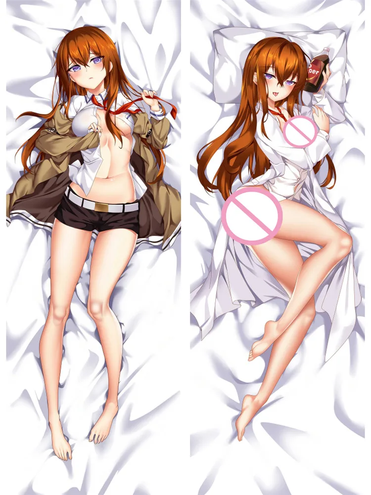 Подушка Dakimakura с рисунком из аниме Makise Kurisu (SteinsGate) наволочка для обнимания тела