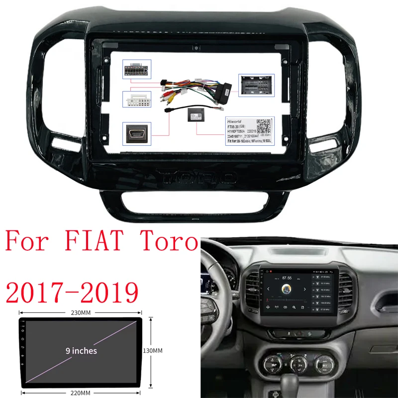 2 Din 9-дюймовый автомобильный радиоприемник для установки DVD GPS Mp5 ABS PC Пластиковая