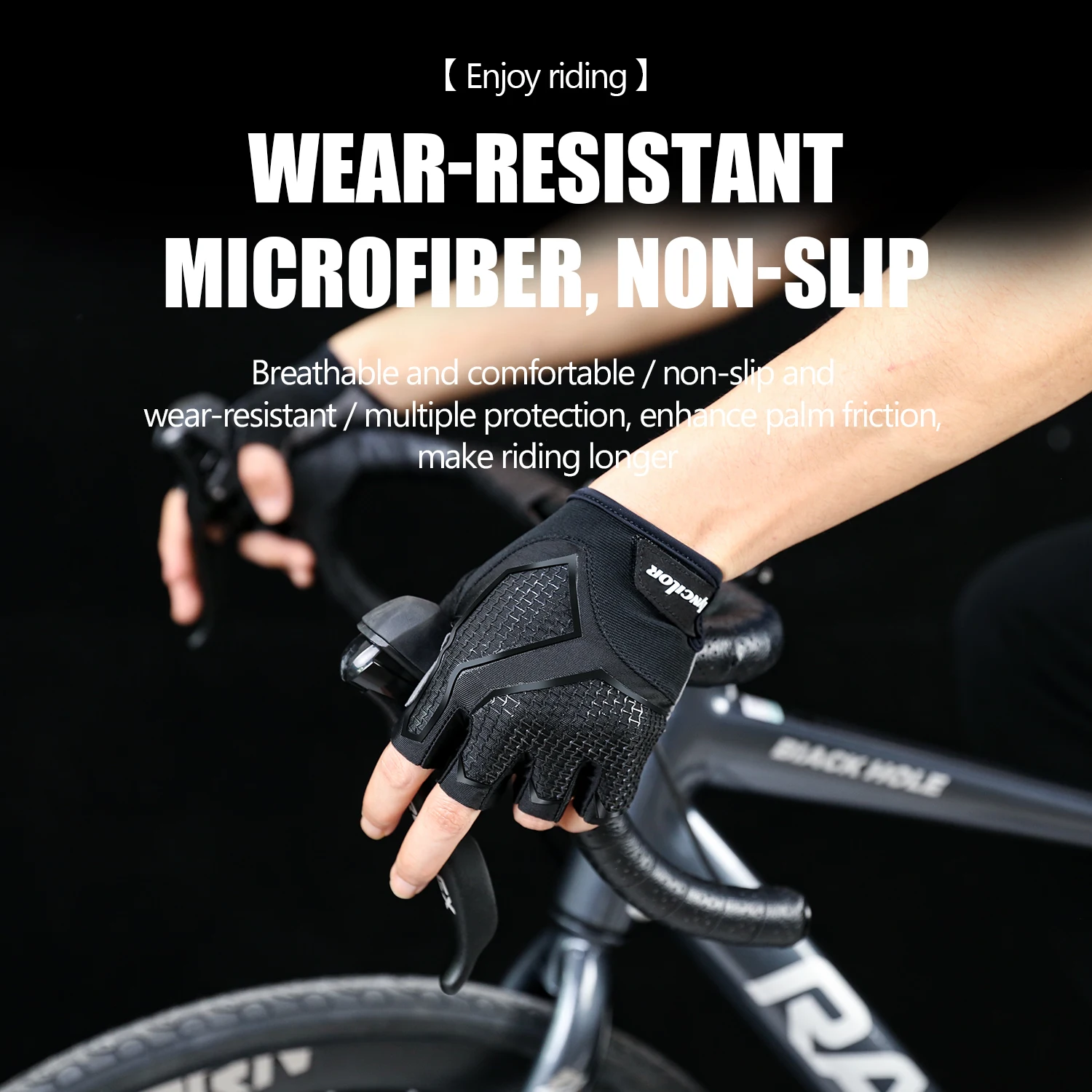New Half-Finger Men'S And Women'S Cycling Gloves Liquid Silicone Shock-Absorbing Breathable Sports Bike Fitness Gloves