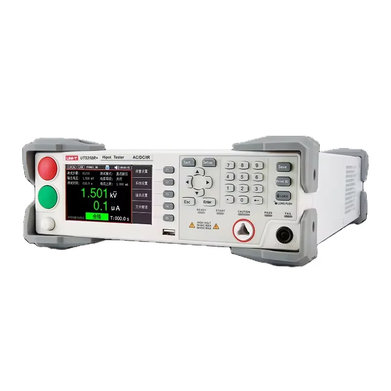 Фото Программируемый тестер высокого напряжения UT5310R+ (AC/DC) с интерфейсом RS232, 4,3-дюймовым TFT LCD-дисплеем, 1 каналом, 5 кВ, 6 кВ, 20 мА №2