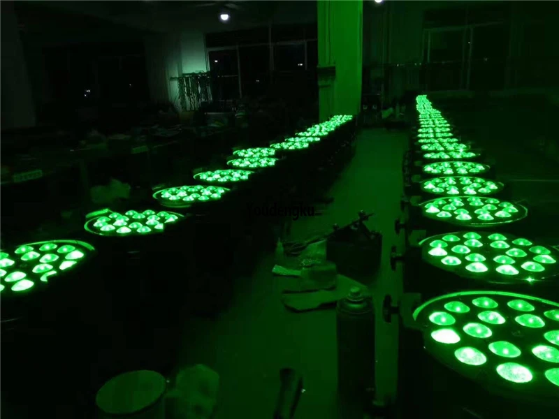 6 шт. светодиодные DMX 18x10 RGBW 4в1 светильники Par64 с зумом для дискотеки бара клуба