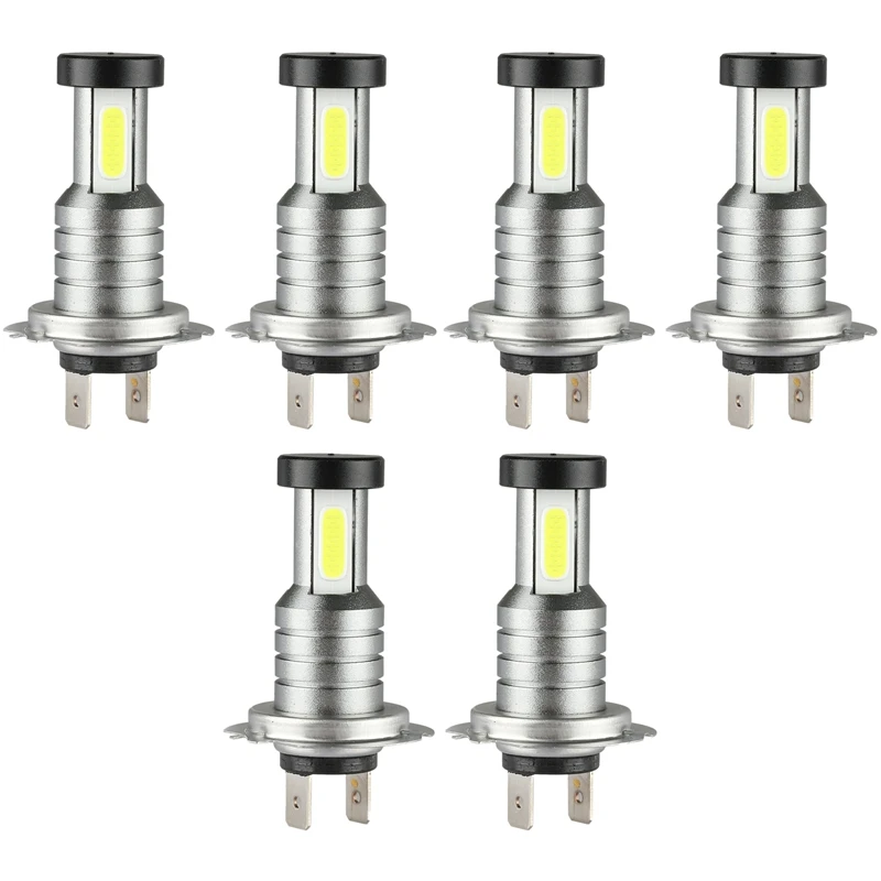 

6X H7 LED Headlight Bulb Kit High Low Beam 100W 30000LM Super Bright 6000K White