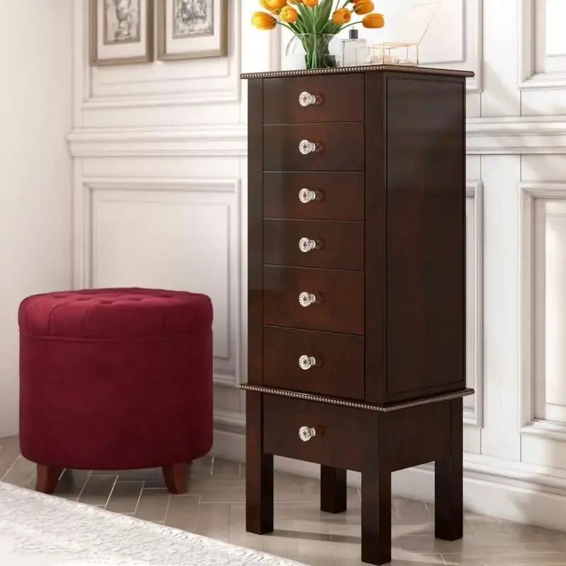

Home Helena Standing Jewelry Armoire, Espresso