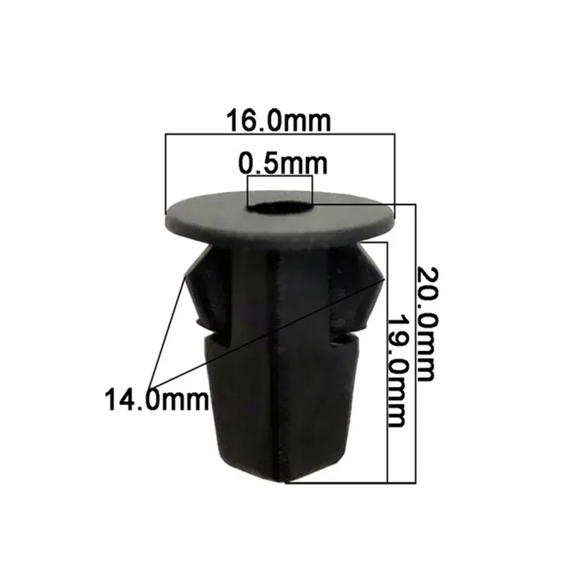 

50 шт., крепежные зажимы, винт для вкладыша крыла, пластиковые заклепки, крепежные зажимы, отверстия 8 мм для Toyota, Lexus Auto 90189-06013