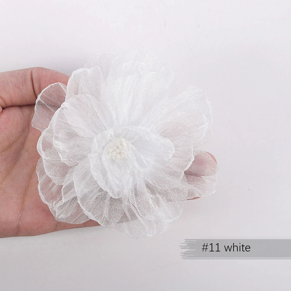 

Органза с цветами для декора