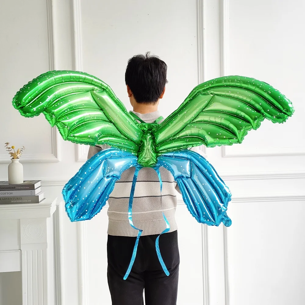 Большой ангел крылья бабочки с ремешком алюминиевая пленка воздушный шар