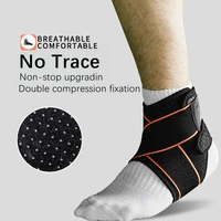 1pcs elastic ankle support strap adjustable compression ankle protector brace bandage sports foot guard gym football fitness