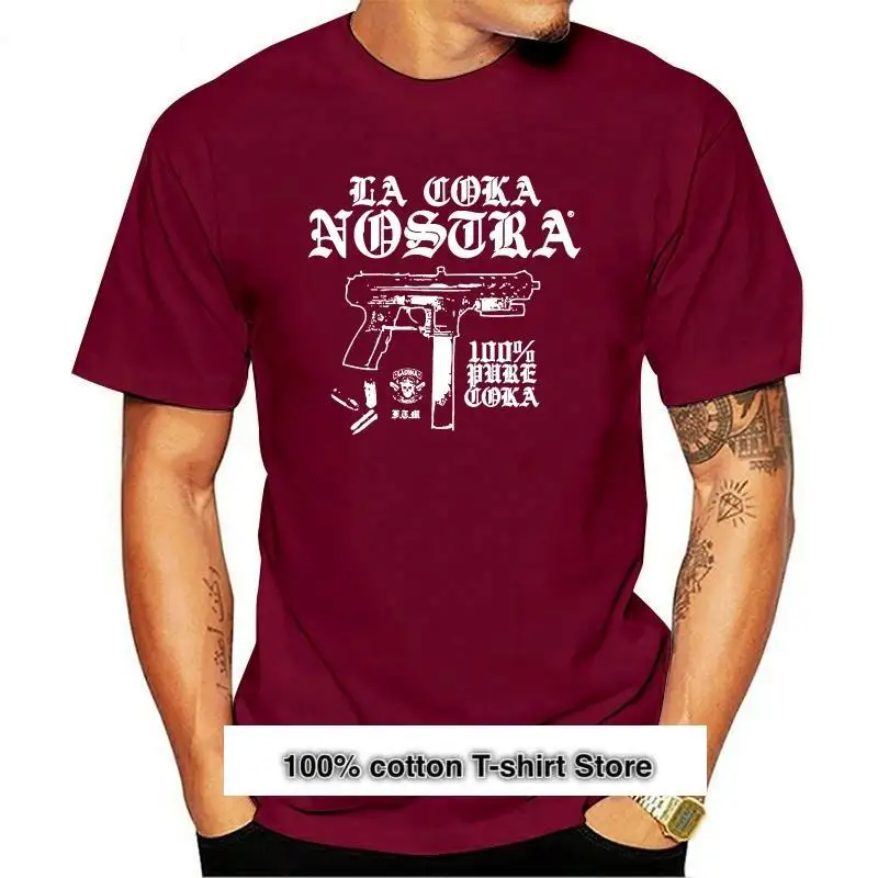 

Camiseta La Coka Nostra 100% pure Coka hip hop supergroup, negra, Sz S M L XL