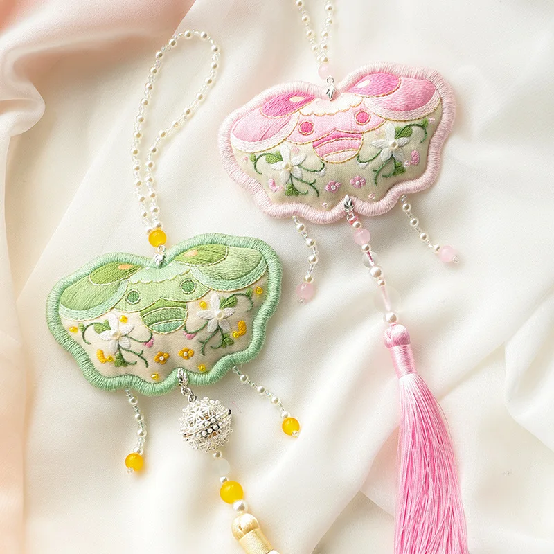 Вышивка пин-фу сделай сам саше вышивка крестиком кисточка подвеска мир материал