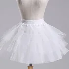 Белый подъюбник под свадебное платье для выпусквечерние вечера Аксессуары для платья Подъюбники для девочки кринолин детский длинный бальный наряд платье