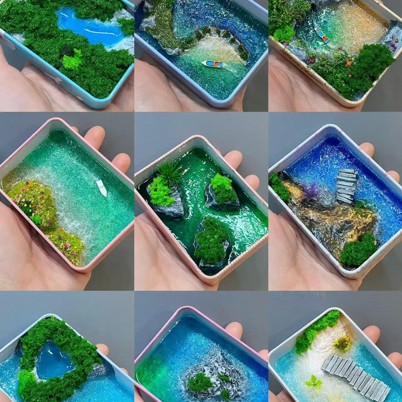 Миниатюрный пейзаж из полимера ipuranol