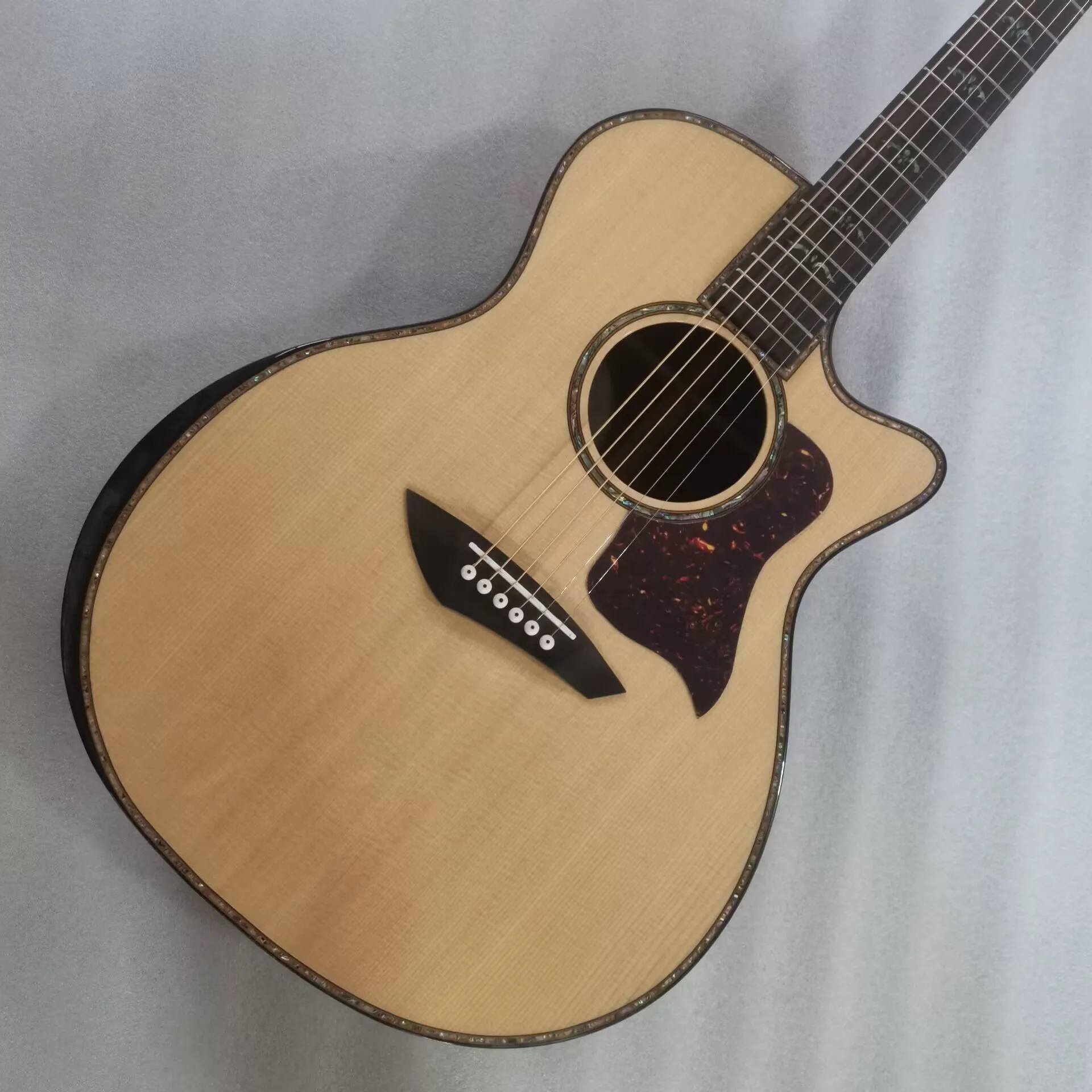 

GA body -single cut acoustic electric guitar -best Byron 912 cutaway -armrest 8sounds- music acoustic can ship from US UK