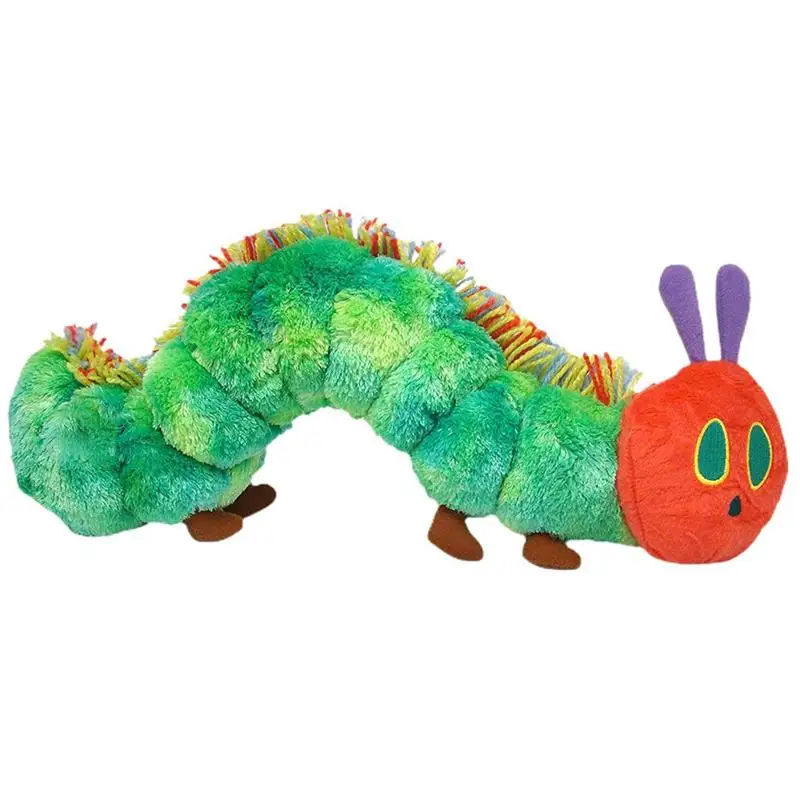 25/40CM Caterpillar Soft Toy Green Soft Cotton Caterpillar Toy Plush Toy Lovely Very Hungry  Creative Gift For Kids Home