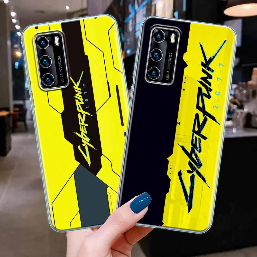 

Clear Phone Case for Huawei P20 P30 P40 Plus Lite 4G P50 Pro P Smart Z 2019 Soft Silicone Cover Game C-Cyberpunkes