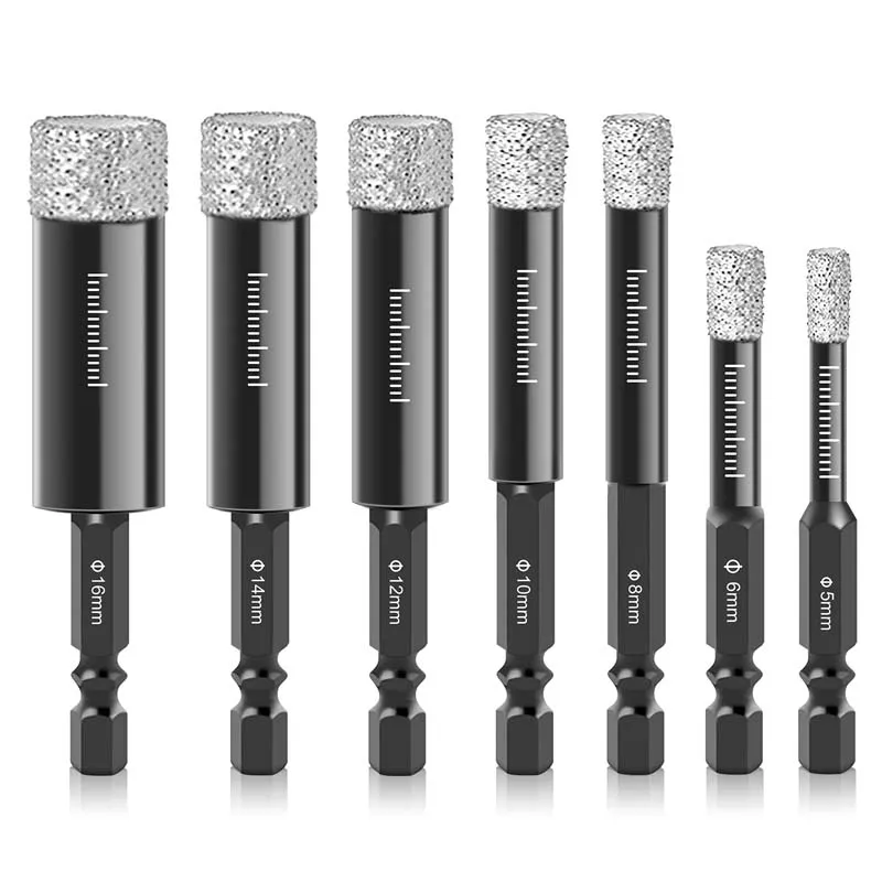 

Stone Bits Diamond Bit Drill Suitable Drill Tile Dry Marble Vacuum Brick Core , Brazing Ceramic Bit Granite For Glass Ceramic