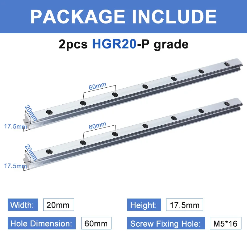 Линейные направляющие LHOHWP HGR15/20/25/30/35/45