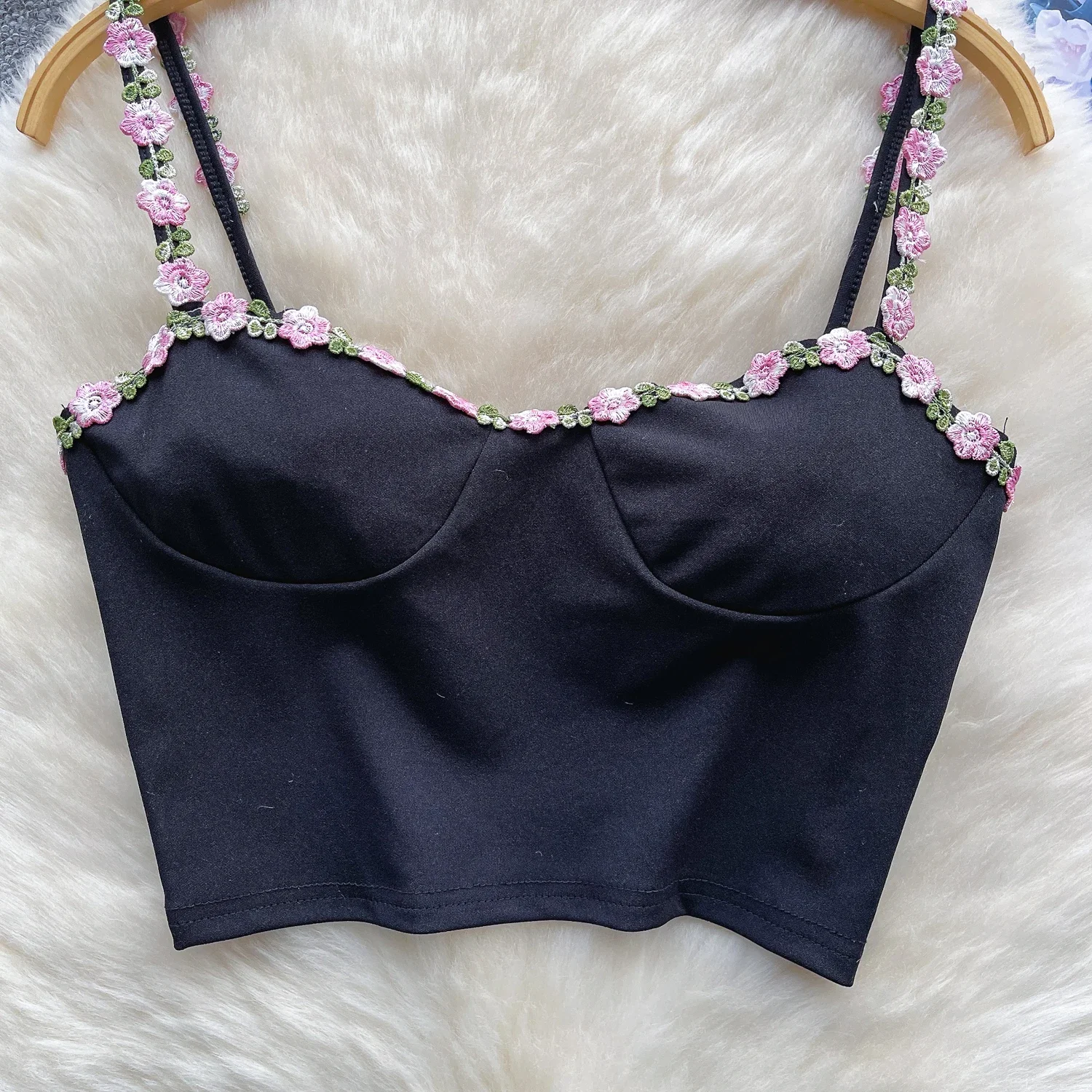 Шикарный ретро цветочный лоскутный Топ Без Рукавов французская модная майка