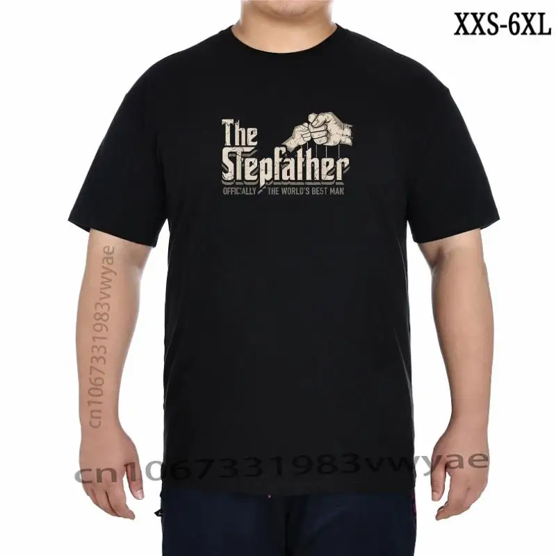 

Mens Funny Stepdad Stepfather Officially World' Best Man TShirt Fashionable Tshirts Popular Cotton Mens Tops Shirts Printing