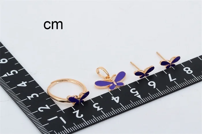 Милые синие бриджи для девочек детей подвеска желтого и золотого цвета ожерелье