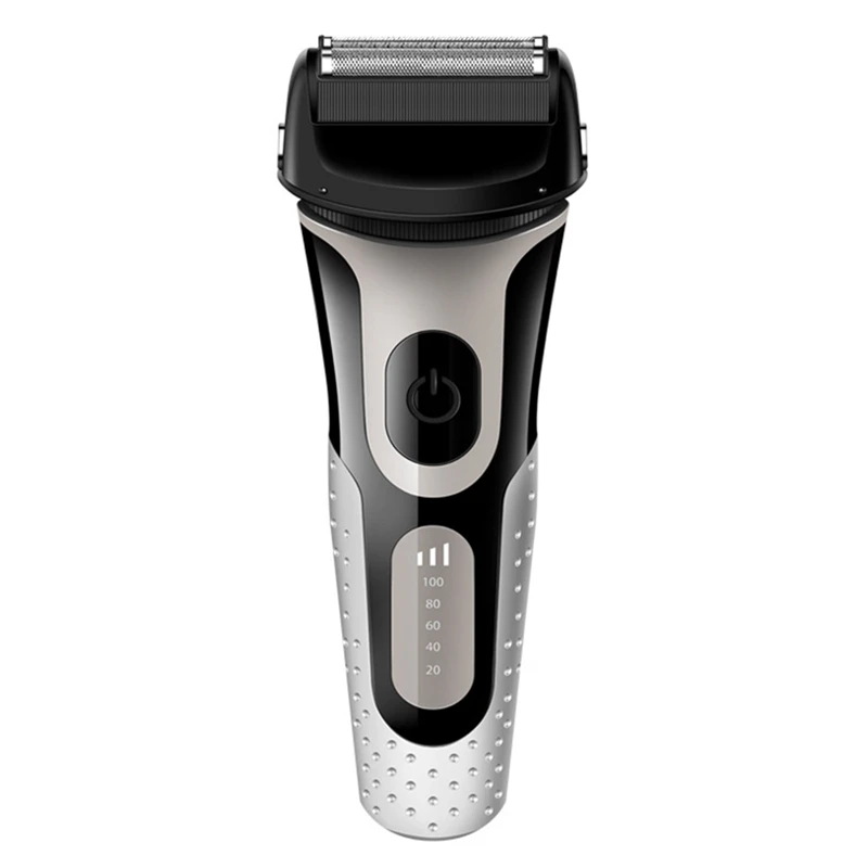 

Rechargeable Three Blades Shaver For Men Twin Blade Reciprocating Beard Razor Face Care Multifunction Strong Trimmer