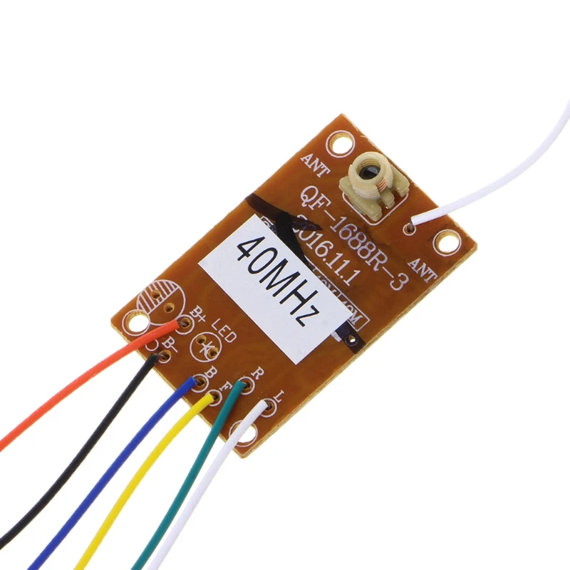 

4CH 40MHZ Remote Transmitter & Receiver Board with Antenna for DIY RC Car Robot