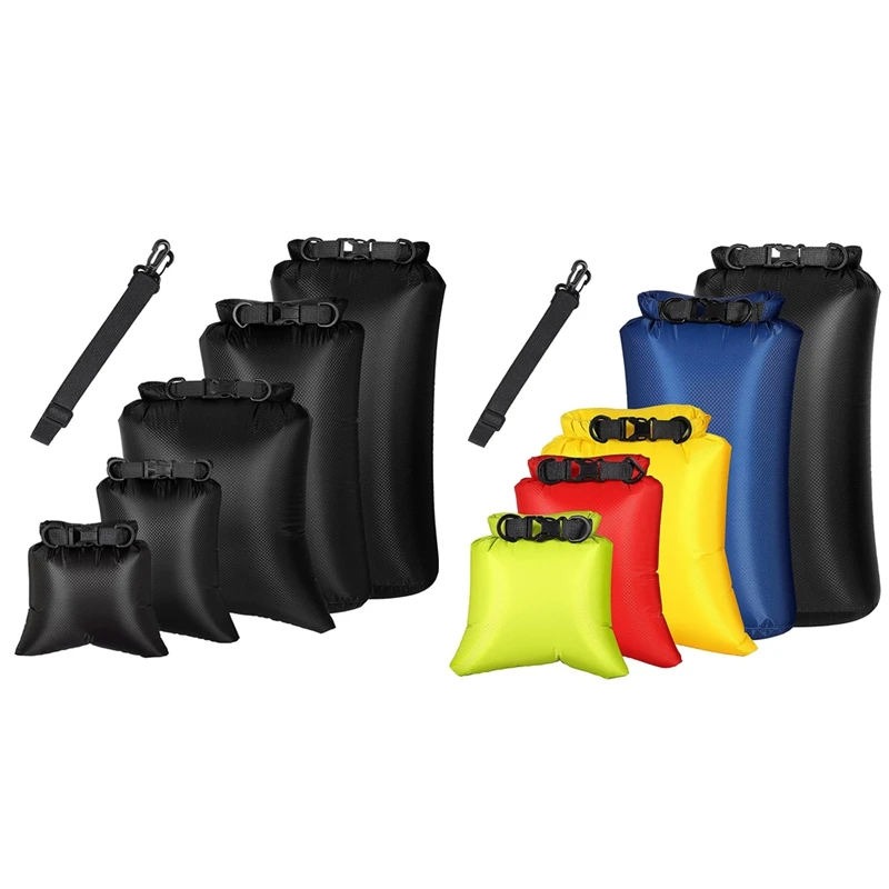 

6Pcs Waterproof Dry Bag Set For Kayaking Boating,Drybag Outdoor Storage Bags For Canoeing Camping Swimming Hiking