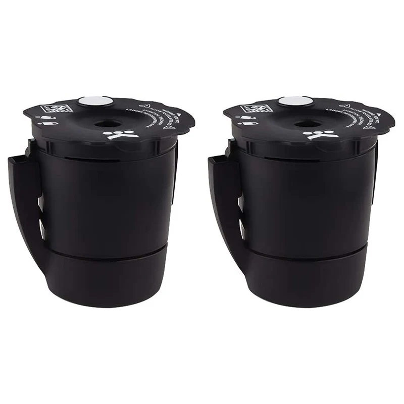 

Многоразовый фильтр для кофе, совместимый с Keurig My K-Cup 1,0 и 2,0, все домашние кофеварки Keurig (черный, 2 шт./упак.)