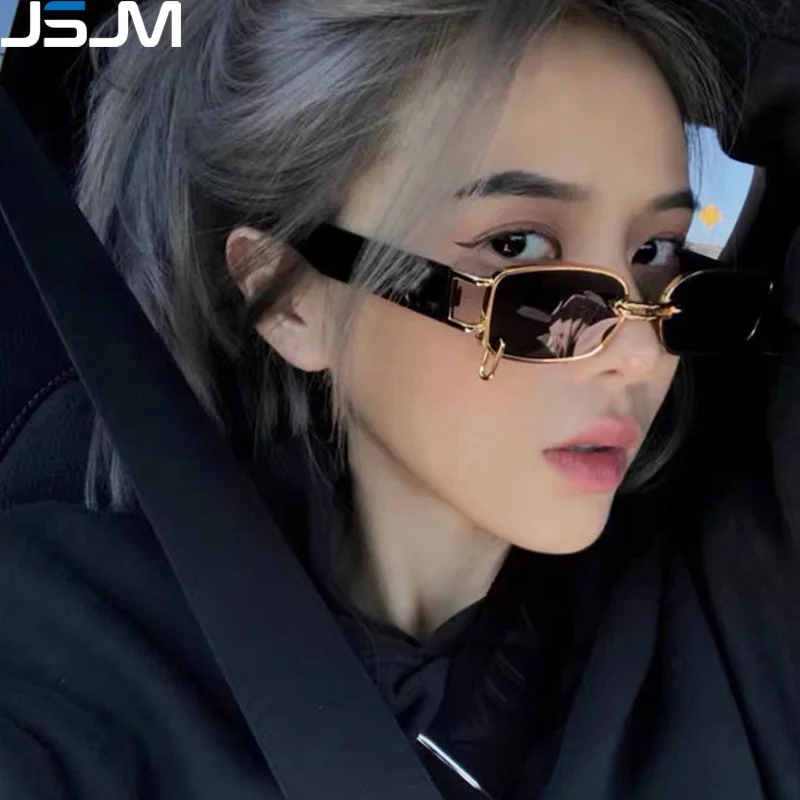 

JSJM Fashion Rectangular Sunglasses Women Vintage Luxury Punk Style Sun Glasses UV400 Small Frame Eyewear Oculos De Sol Gafas