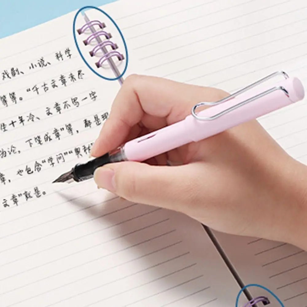 Блокнот со спиралью с утолщенной катушкой горизонтальная линия ежедневная