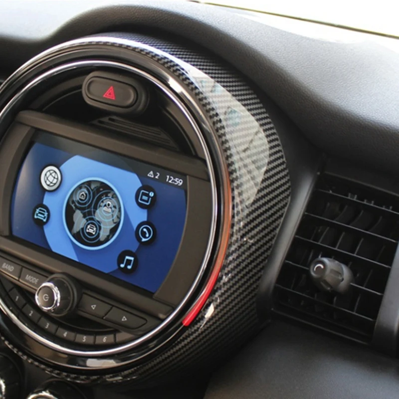 Car Central Control Display Decorative Cover For-BMW MINI ONE Cooper F55 F56 F57 Accessories Sticker