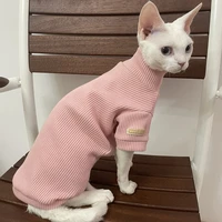 fallwinter sphinx devon rex thick licking resist soft stretch cotton clothes for cats apparel sphinxes hairless cat clothes