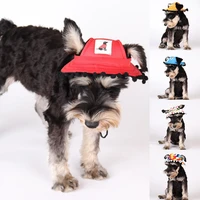 pet baseball cap princess cap pet hat sun hat round hats pet dog outdoor accessories cute sun protection hairball tassel fashion