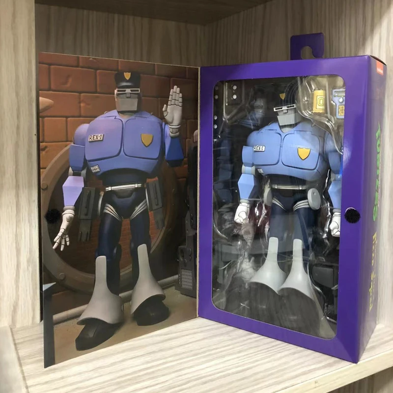 

Original NECA 54292 Ninja Turtles Detachable 18cm Anime Figurine Rex-1 Policeman Action Figure Model Toy Collection Decoration