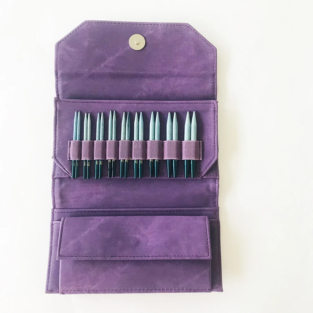 LYKKE Indigo 9 см (3 5 дюйма) набор со сменными иглами-фиолетовая джинсовая фототкань