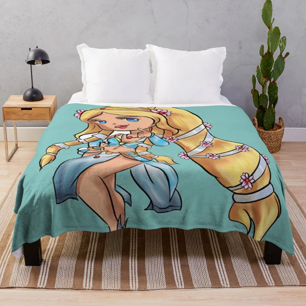 

Chibi Aphrodite H Blanket Polyester Blanket White Throw Blankets