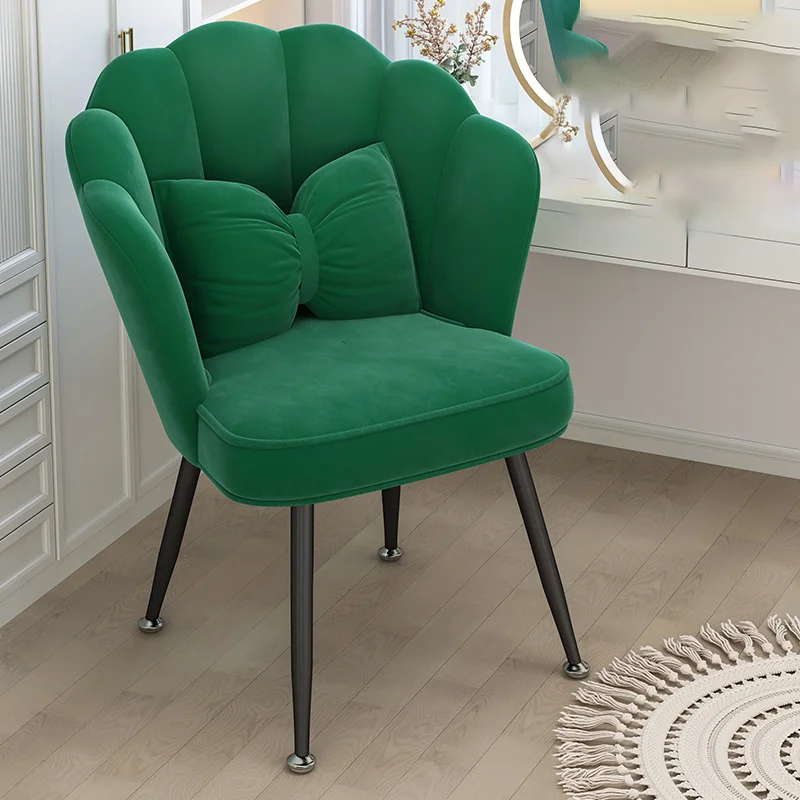 

Shell Relaxing Gamer Dining Chairs Modern Makeup Lounge Vanity Chair Leisure Ergonomi Soft Sillas De Comedor Balcony Furniture