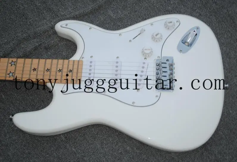 Фирменная белая электрическая гитара Richie Sambora на заказ гриф из клена и