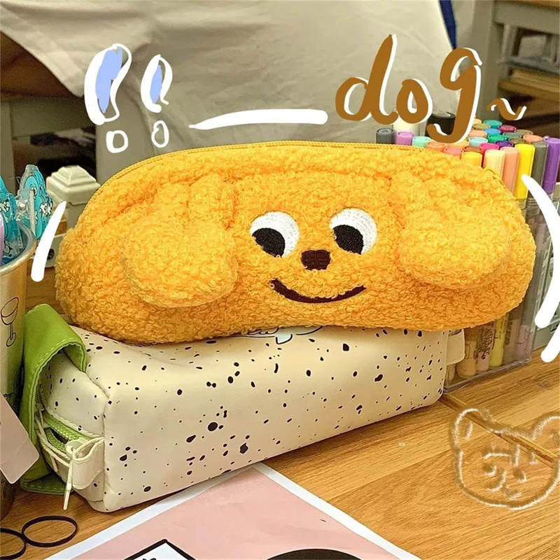 

Чехол для карандашей, чехол для ручек, плюшевые милые сумки на молнии, органайзер для косметики, школьные и офисные канцелярские принадлежн...