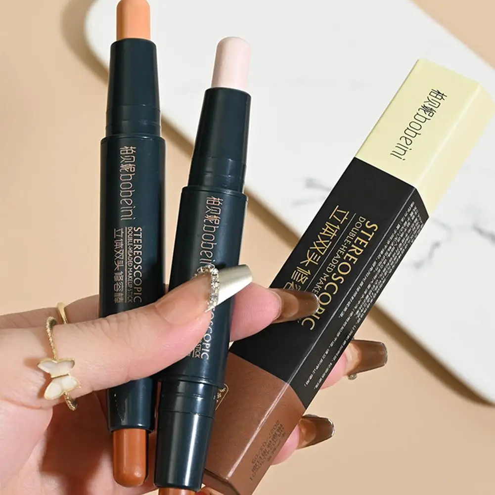 Восстановление лица Stick Двойной консилер хайлайтер тени пот ремонт макияж