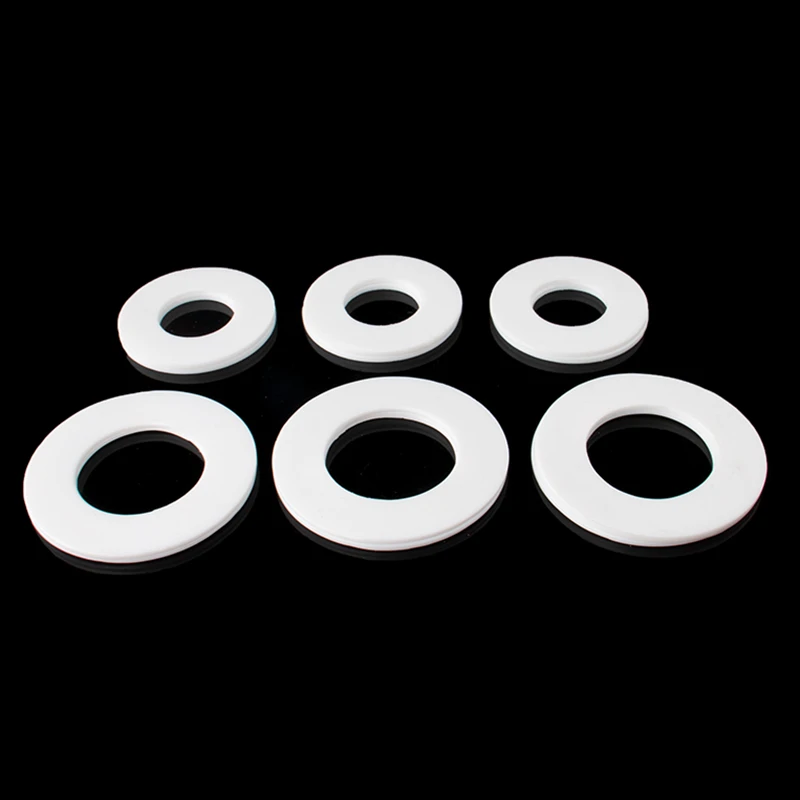 

10 12 14 15 16 18 19 20 22 24 25 27 28 30 33mm PTFE Flat Washer Flange Water Pipe Joint Gasket Spacer Sealing For Pressure Gage